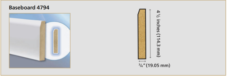 Baseboard 4794