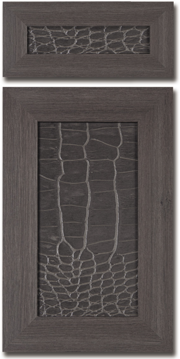 Leather Panel Insert (Crocodile) Door