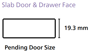 Slab - Flat Melamine Door specs